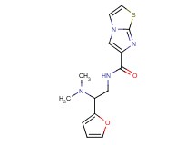 N-[2-(dimethylamino)-2-(2-furyl)ethyl]imidazo[2,1-b][1,3]thiazole-6-carboxamide