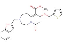 methyl 3-(1-benzofuran-2-ylmethyl)-7-oxo-9-(2-thienylmethoxy)-1,2,3,4,5,7-hexahydropyrido[1,2-d][1,4]diazepine-10-carboxylate