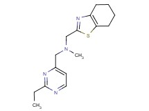 1-(2-ethylpyrimidin-4-yl)-N-methyl-N-(4,5,6,7-tetrahydro-1,3-benzothiazol-2-ylmethyl)methanamine