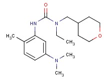 N'-[5-(dimethylamino)-2-methylphenyl]-N-ethyl-N-(tetrahydro-2H-pyran-4-ylmethyl)urea