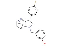 3-{[(3R*,3aR*,7aR*)-3-(4-fluorophenyl)hexahydro-4,7-ethanopyrrolo[3,2-b]pyridin-1(2H)-yl]methyl}phenol