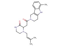 4-(3-methyl-2-buten-1-yl)-3-[2-(6-methyl-1,3,4,5-tetrahydro-2H-pyrido[4,3-b]indol-2-yl)-2-oxoethyl]-2-piperazinone