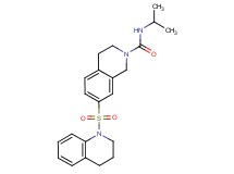 7-(3,4-dihydroquinolin-1(2H)-ylsulfonyl)-N-isopropyl-3,4-dihydroisoquinoline-2(1H)-carboxamide