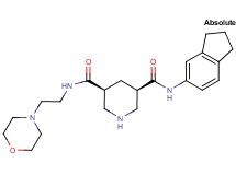 (3R,5S)-N-(2,3-dihydro-1H-inden-5-yl)-N'-[2-(4-morpholinyl)ethyl]-3,5-piperidinedicarboxamide