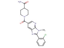 1-{[2-(2-chlorophenyl)-3-methyl-3H-imidazo[4,5-b]pyridin-6-yl]carbonyl}piperidine-4-carboxamide