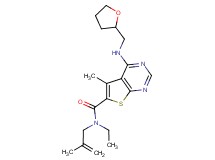 N-ethyl-5-methyl-N-(2-methyl-2-propen-1-yl)-4-[(tetrahydro-2-furanylmethyl)amino]thieno[2,3-d]pyrimidine-6-carboxamide