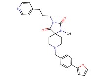 8-[4-(2-furyl)benzyl]-1-methyl-3-[3-(4-pyridinyl)propyl]-1,3,8-triazaspiro[4.5]decane-2,4-dione