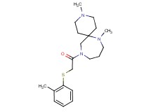 3,7-dimethyl-11-{[(2-methylphenyl)thio]acetyl}-3,7,11-triazaspiro[5.6]dodecane