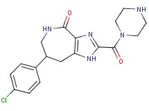 7-(4-chlorophenyl)-2-(piperazin-1-ylcarbonyl)-5,6,7,8-tetrahydroimidazo[4,5-c]azepin-4(1H)-one
