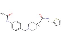 6-[4-(acetylamino)benzyl]-N-(2-thienylmethyl)-6-azaspiro[2.5]octane-1-carboxamide