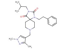 8-[(1,3-dimethyl-1H-pyrazol-4-yl)methyl]-3-isobutyl-1-(2-phenylethyl)-1,3,8-triazaspiro[4.5]decane-2,4-dione