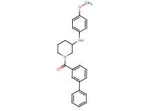 1-(3-biphenylylcarbonyl)-N-(4-methoxyphenyl)-3-piperidinamine