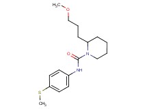 2-(3-methoxypropyl)-N-[4-(methylthio)phenyl]-1-piperidinecarboxamide