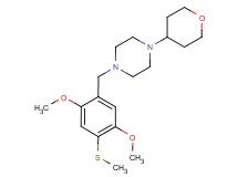1-[2,5-dimethoxy-4-(methylthio)benzyl]-4-(tetrahydro-2H-pyran-4-yl)piperazine