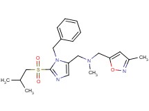 1-[1-benzyl-2-(isobutylsulfonyl)-1H-imidazol-5-yl]-N-methyl-N-[(3-methyl-5-isoxazolyl)methyl]methanamine