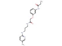 N-{3-[2-({3-[(5-methylpyridin-2-yl)amino]propyl}amino)-2-oxoethoxy]phenyl}propanamide