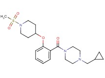 1-(cyclopropylmethyl)-4-(2-{[1-(methylsulfonyl)-4-piperidinyl]oxy}benzoyl)piperazine