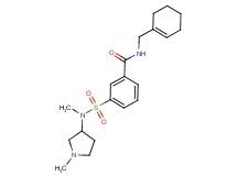 N-(cyclohex-1-en-1-ylmethyl)-3-{[methyl(1-methylpyrrolidin-3-yl)amino]sulfonyl}benzamide