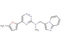 N-(imidazo[1,2-a]pyridin-3-ylmethyl)-N-methyl-5-(5-methyl-2-furyl)-1,2,4-triazin-3-amine