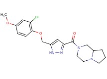 2-({5-[(2-chloro-4-methoxyphenoxy)methyl]-1H-pyrazol-3-yl}carbonyl)octahydropyrrolo[1,2-a]pyrazine