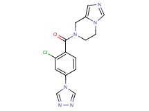 7-[2-chloro-4-(4H-1,2,4-triazol-4-yl)benzoyl]-5,6,7,8-tetrahydroimidazo[1,5-a]pyrazine