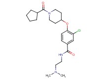 3-chloro-4-{[1-(cyclopentylcarbonyl)-4-piperidinyl]oxy}-N-[2-(dimethylamino)ethyl]benzamide