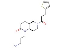 rel-(4aS,8aR)-1-(3-aminopropyl)-6-[3-(2-thienyl)propanoyl]octahydro-1,6-naphthyridin-2(1H)-one hydrochloride