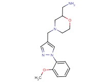 1-(4-{[1-(2-methoxyphenyl)-1H-pyrazol-4-yl]methyl}morpholin-2-yl)methanamine