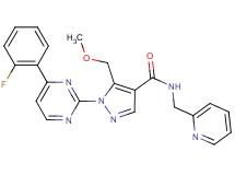 1-[4-(2-fluorophenyl)-2-pyrimidinyl]-5-(methoxymethyl)-N-(2-pyridinylmethyl)-1H-pyrazole-4-carboxamide