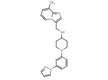 N-[(8-methylimidazo[1,2-a]pyridin-3-yl)methyl]-1-[3-(1H-pyrazol-1-yl)phenyl]-4-piperidinamine