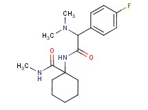 1-{[(dimethylamino)(4-fluorophenyl)acetyl]amino}-N-methylcyclohexanecarboxamide