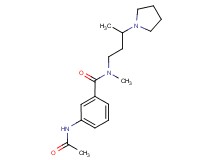 3-(acetylamino)-N-methyl-N-(3-pyrrolidin-1-ylbutyl)benzamide