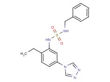N-benzyl-N'-[2-ethyl-5-(4H-1,2,4-triazol-4-yl)phenyl]sulfamide