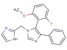 5-(2-fluoro-6-methoxyphenyl)-1-(1H-imidazol-2-ylmethyl)-4-phenyl-1H-imidazole