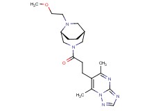 6-{3-[(1R*,5R*)-6-(2-methoxyethyl)-3,6-diazabicyclo[3.2.2]non-3-yl]-3-oxopropyl}-5,7-dimethyl[1,2,4]triazolo[1,5-a]pyrimidine
