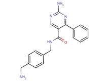 2-amino-N-[4-(aminomethyl)benzyl]-4-phenylpyrimidine-5-carboxamide