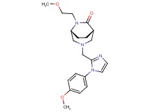 (1S*,5R*)-6-(2-methoxyethyl)-3-{[1-(4-methoxyphenyl)-1H-imidazol-2-yl]methyl}-3,6-diazabicyclo[3.2.2]nonan-7-one