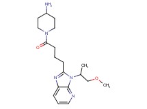 1-{4-[3-(2-methoxy-1-methylethyl)-3H-imidazo[4,5-b]pyridin-2-yl]butanoyl}-4-piperidinamine dihydrochloride
