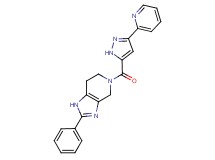2-phenyl-5-[(3-pyridin-2-yl-1H-pyrazol-5-yl)carbonyl]-4,5,6,7-tetrahydro-1H-imidazo[4,5-c]pyridine