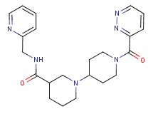 1'-(pyridazin-3-ylcarbonyl)-N-(pyridin-2-ylmethyl)-1,4'-bipiperidine-3-carboxamide