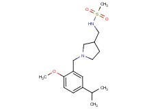 N-{[1-(5-isopropyl-2-methoxybenzyl)pyrrolidin-3-yl]methyl}methanesulfonamide