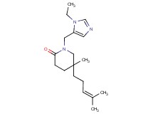 1-[(1-ethyl-1H-imidazol-5-yl)methyl]-5-methyl-5-(4-methylpent-3-en-1-yl)piperidin-2-one