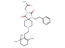 2-{2,4-dioxo-1-(2-phenylethyl)-8-[2-(2,6,6-trimethyl-1-cyclohexen-1-yl)ethyl]-1,3,8-triazaspiro[4.5]dec-3-yl}acetamide