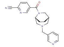 5-{[(1S*,5R*)-3-(3-pyridinylmethyl)-3,6-diazabicyclo[3.2.2]non-6-yl]carbonyl}-2-pyridinecarbonitrile