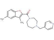 1-[(3,5-dimethyl-1-benzofuran-2-yl)carbonyl]-4-(4-pyridinylmethyl)-1,4-diazepane