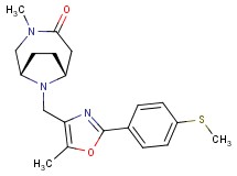 (1S*,6R*)-3-methyl-9-({5-methyl-2-[4-(methylthio)phenyl]-1,3-oxazol-4-yl}methyl)-3,9-diazabicyclo[4.2.1]nonan-4-one