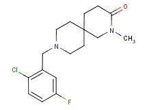 9-(2-chloro-5-fluorobenzyl)-2-methyl-2,9-diazaspiro[5.5]undecan-3-one