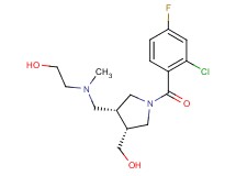 2-[{[(3R*,4R*)-1-(2-chloro-4-fluorobenzoyl)-4-(hydroxymethyl)pyrrolidin-3-yl]methyl}(methyl)amino]ethanol