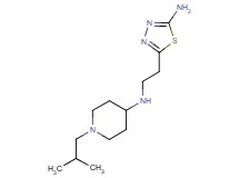 N-[2-(5-amino-1,3,4-thiadiazol-2-yl)ethyl]-1-isobutylpiperidin-4-amine