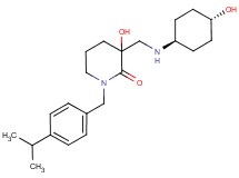 3-hydroxy-3-{[(trans-4-hydroxycyclohexyl)amino]methyl}-1-(4-isopropylbenzyl)piperidin-2-one